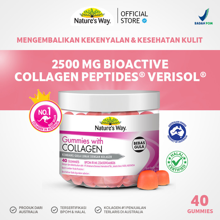 Nature'S Way Beauty Collagen Gummies Isi 40 Gummies Bpom