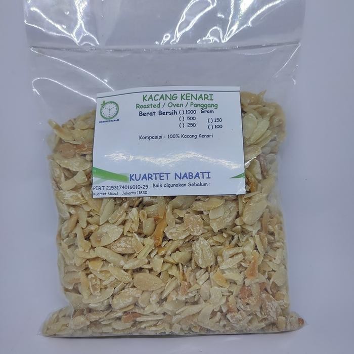 

terbaru !!! 500gr kacang kenari/ pili nuts panggang - matang - rasa original ready