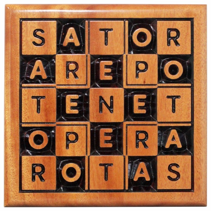 Hiasan Dinding Kayu Doa Sator / SATOR AREPO TENET OPERA ROTAS