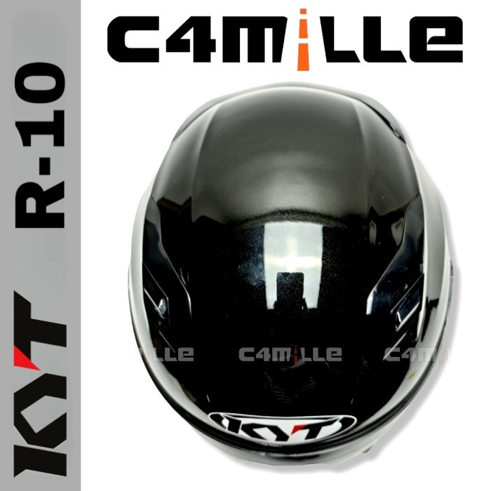 HELM KYT R10 R 10 SOLID BLACK FULL FACE