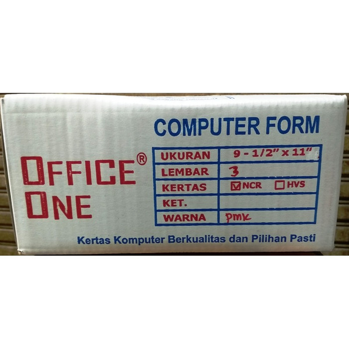 

TERBARU! Continous Form 9 1/2 x 11" 3ply / 3ply bagi 2 OFFICE ONE