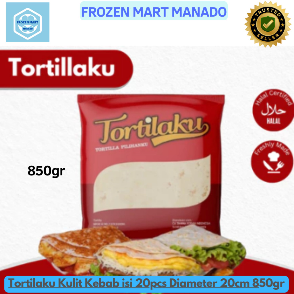 

Tortilaku Kulit Kebab isi 20pcs Diameter 20cm 850gr - Frozen Mart Manado (Frozen Food Manado)