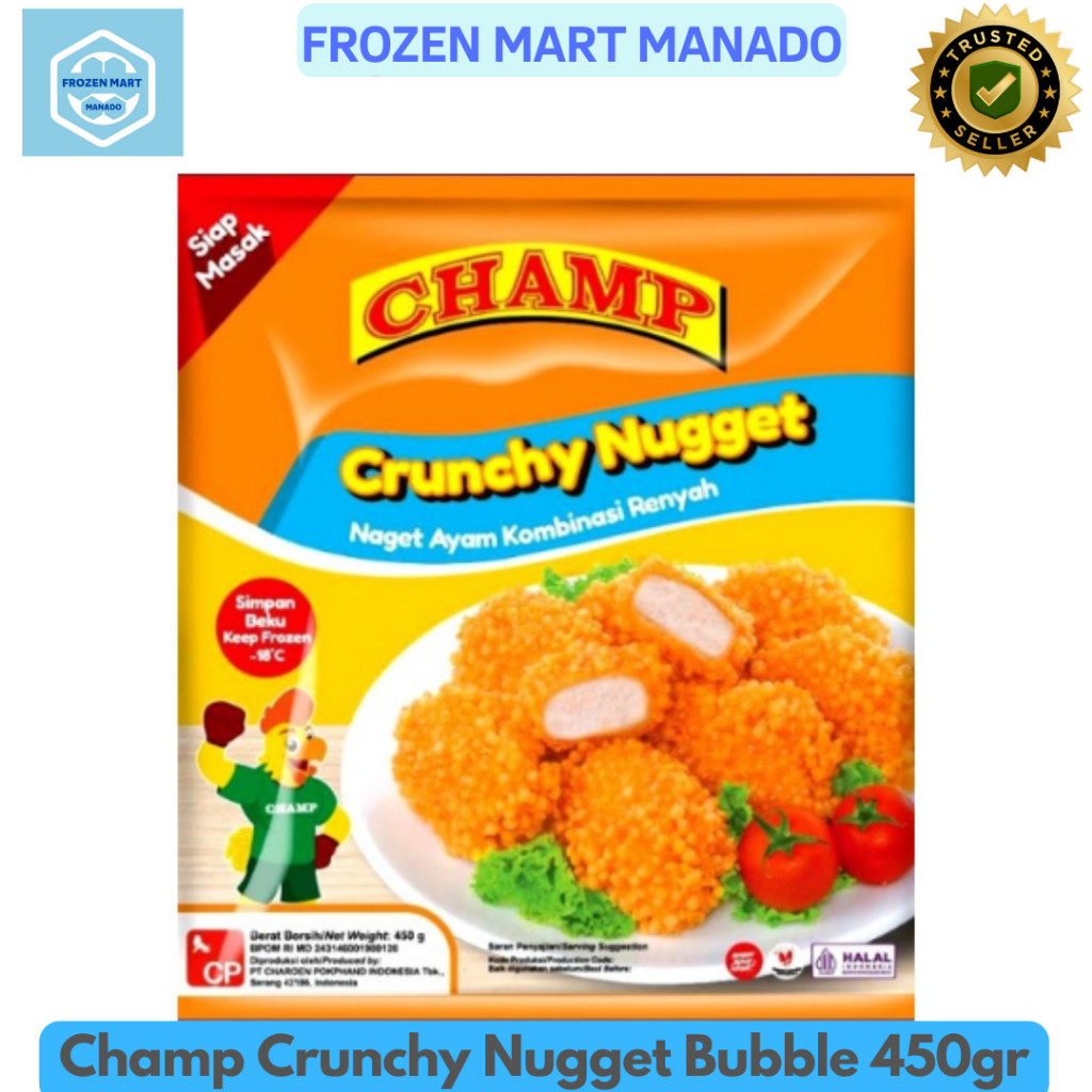 

Champ Crunchy Nugget Bubble 450gr - Frozen Mart Manado (Frozen Food Manado)