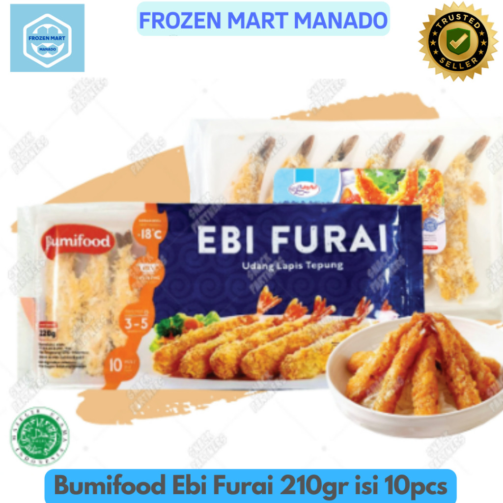 

Bumifood Ebi Furai 210gr isi 10pcs - Frozen Mart Manado (Frozen Food Manado)