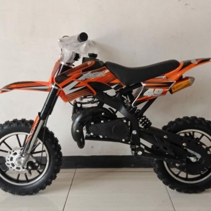Promo Motor Bensin Mini Trail Anak PCMOTO MGX D7-05 DOBLE STATER 50CC COD