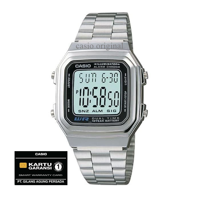 Jam Tangan Casio A-178Wa-1 A 178Wa A178Wa A78Wa-1 Original Resmi