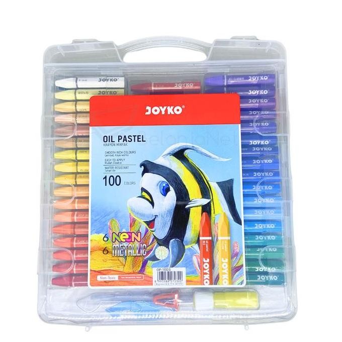 

Terlaris Krayon | Crayon Joyko Oil Pastel 100 Warna Color Ready Stok