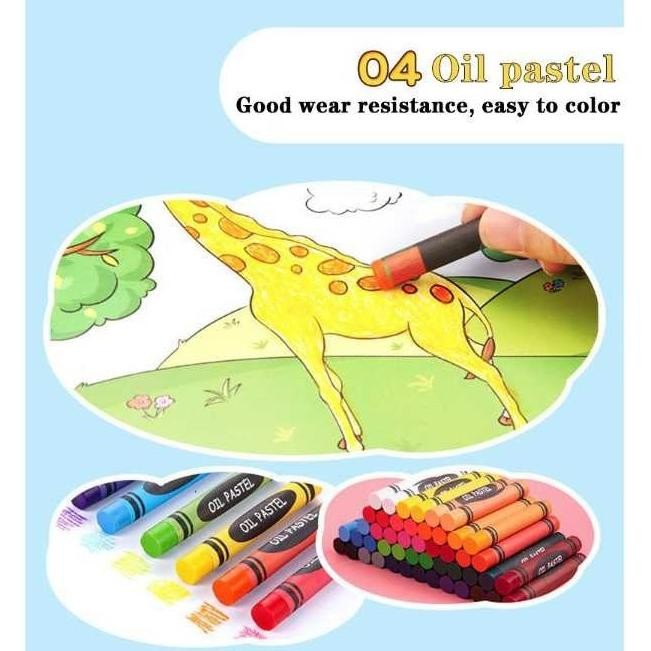 

Terlaris Crayon Anak Set Isi 208 Pcs Pensil Warna Alat Lukis Mewarnai Lengkap Ready Stok