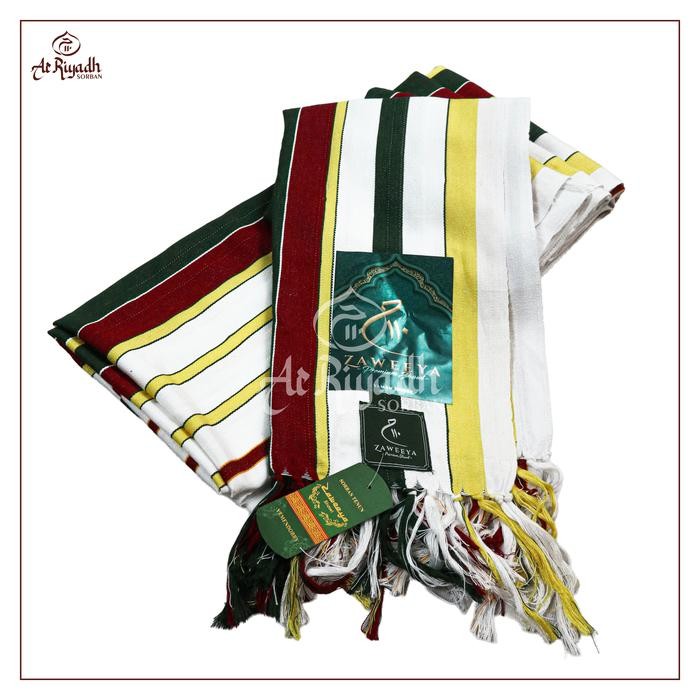 Sorban Solo Zaweeya Motif Yaman Dobby Premium Original Best Quality Termurah