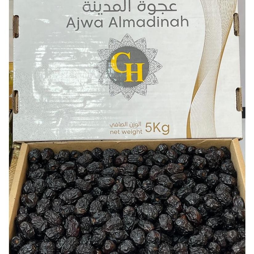 

Kurma Nabi/Kurma Premium Ajwa madinah super GRADE A ukuran 5kg