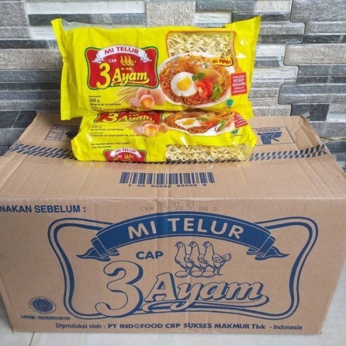 

TERLARIS MIE TELUR CAP 3 AYAM 1 DUS (20PCS) MURAH!!! MURAH