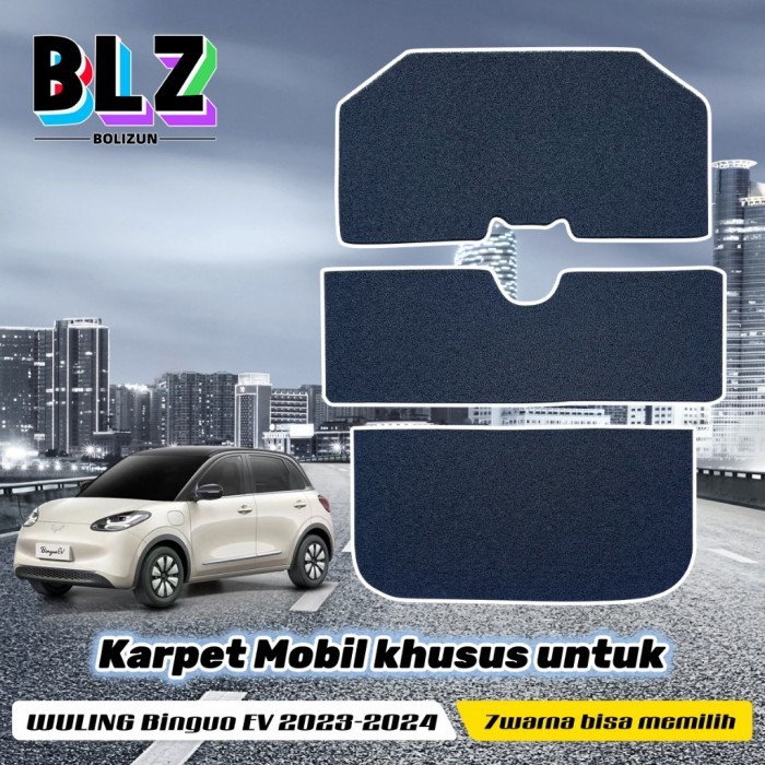 

TERLARIS BOLIZUN KARPET MOBIL MIE BIHUN CUSTOM WULING BINGUO EV 2023-2024 (2 BARIS, 2BARIS+BAGASI)