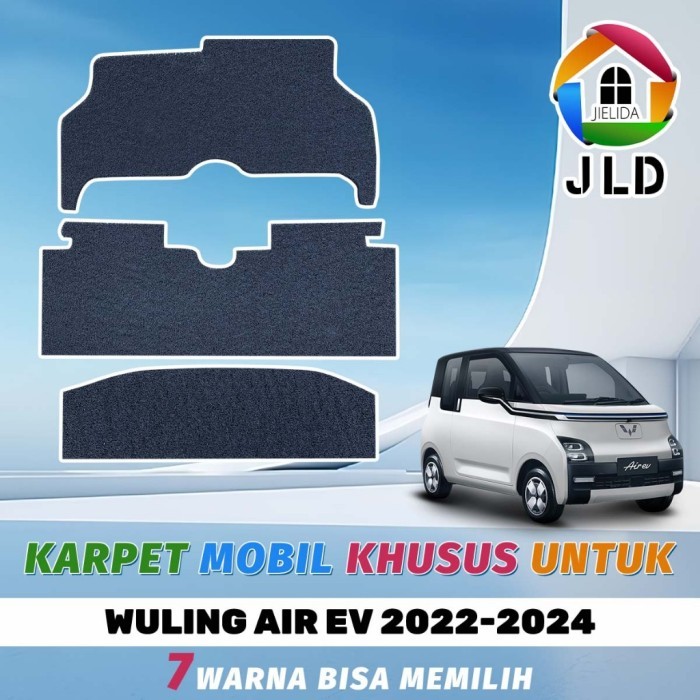 

TERLARIS JIELIDA KARPET MOBIL MIE BIHUN CUSTOM WULING AIR EV 2022-2024 (2 BARIS, 2BARIS+BAGASI)