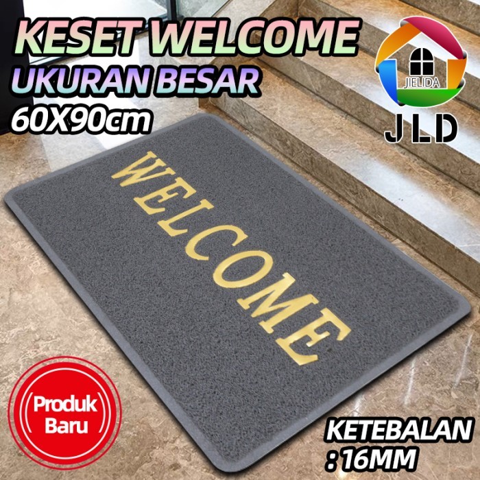 

TERLARIS JIELIDA KESET WELCOME TEBAL16MM PREMIUM UK.60 X 90CM / KESET KARPET ANTI SLIP MIE BIHUN