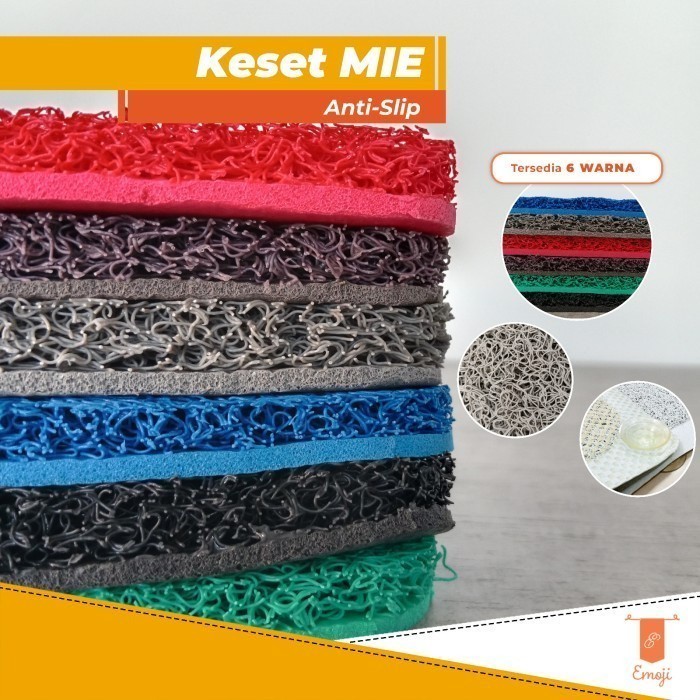 

TERLARIS KESET KARPET PVC MIE BIHUN 100X120 CM TEBAL PREMIUM MURAH!!! MURAH
