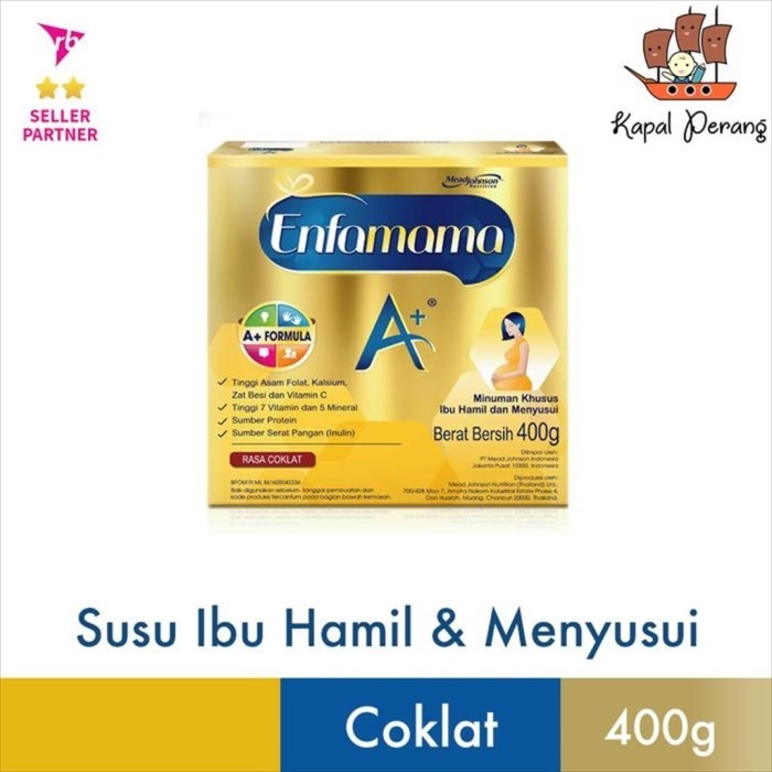 

TERLARIS ENFAMAMA A+ SUSU IBU HAMIL & MENYUSUI COKLAT 400G MURAH!!! MURAH
