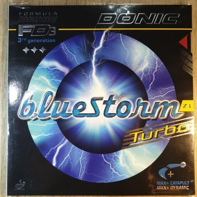 Big Sale  Donic Bluestorm Z1 Turbo Karet Rubber Bat Bet Ping Pong Tenis Meja Original, Baru Dan