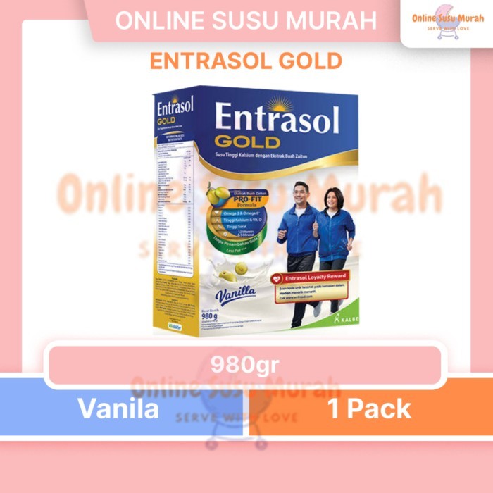 

TERLARIS ENTRASOL GOLD VANILLA 980GR VANILA KEMASAN LAMA 1000GR 1KG SUSU DEWASA MURAH!!! MURAH