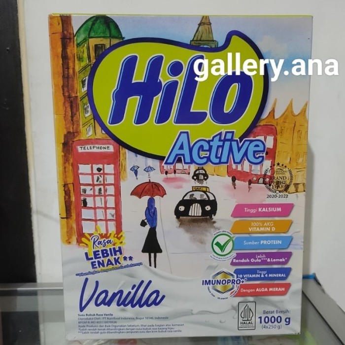 

TERLARIS HILO TEEN ACTIVE GOLD CHOCOLATE VANILA 1000 GRAM / 750GRAM / 500GRAM / SUSU BUBUK RASA