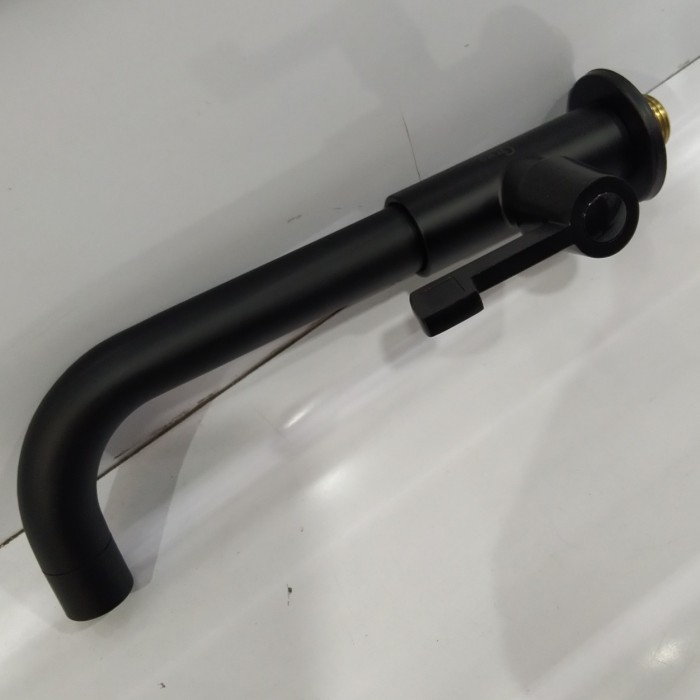 :<:<:<:<] kran tembok wastafel hitam black matt stainles