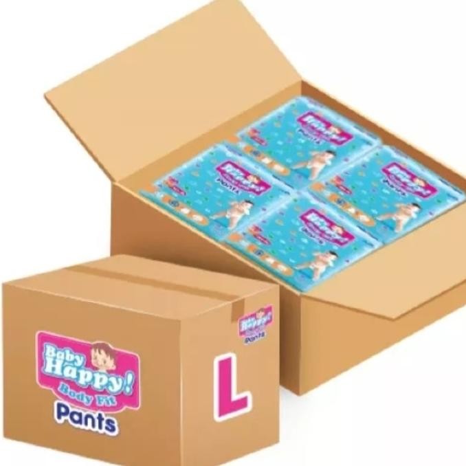 || PROMO POPOK BAYI / PAMPERS ~`~ baby happy pants m,l,xl,xxl ( 1 karton isi 4 ball ) ||~~~