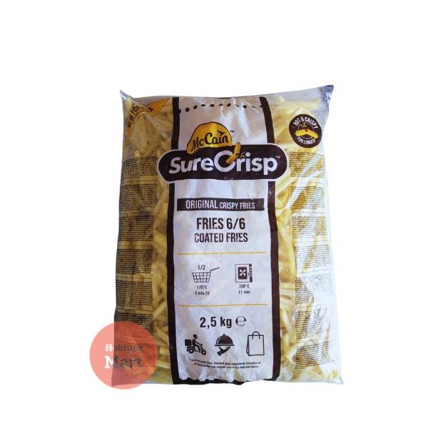 

Mccain Surecrisp French Fries 500Gr / 2,5 Kg Kentang Batter Coated " Original
