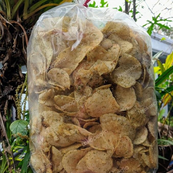 

Keripik Kentang Rasa Rumput Laut Kiloan Kemasan 1Kg Original