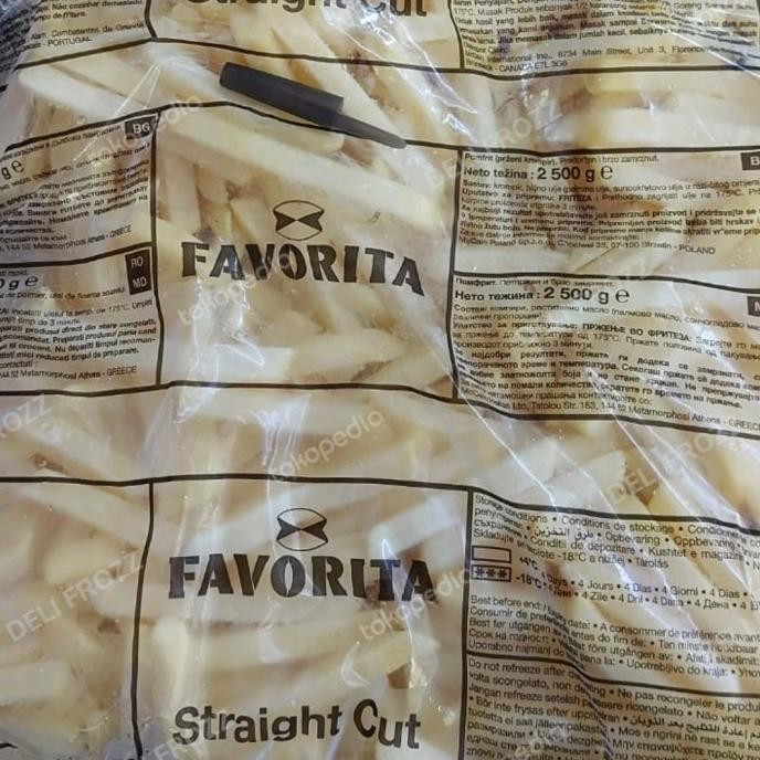 

Kentang Mccain Straight Cut Favorita French Fries Classic Cut 2,5 Kg Original