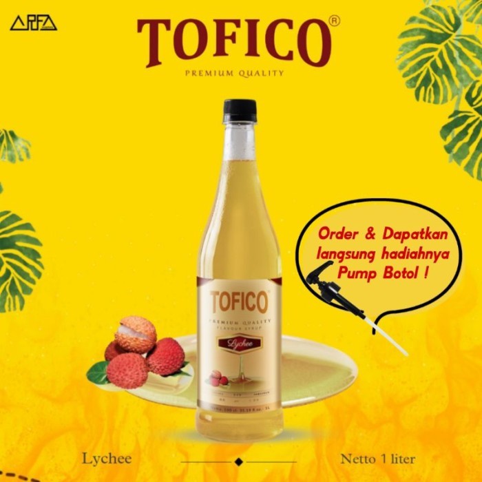 

TERLARIS SIRUP TOFICO LYCHEE 1 LITER - SIMPEL SIRUP BUAH LECI MURAH!!! MURAH