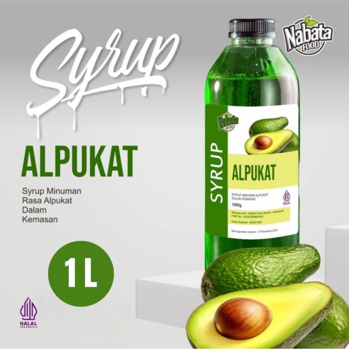 

TERLARIS SIRUP ALPUKAT NABATA FOOD 1 LITER SYRUP AVOCADO NABATA FOOD 1000ML MURAH!!! MURAH
