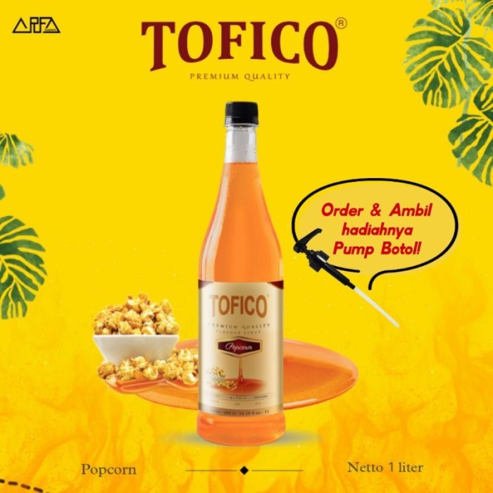 

TERLARIS SIRUP TOFICO POPCORN 1 LITER - SIMPEL SIRUP JAGUNG POP CORN MURAH!!! MURAH
