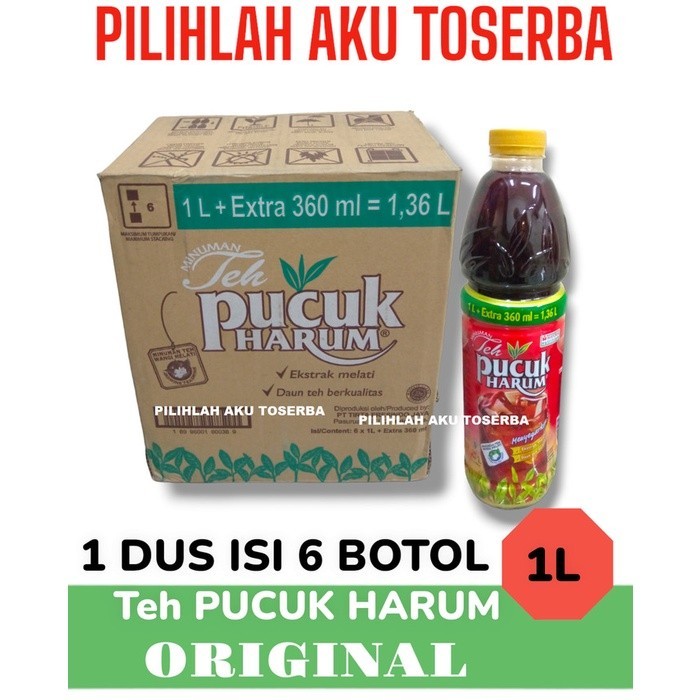 

TERLARIS TEH PUCUK HARUM ORIGINAL 1 LITER - ( HARGA 1 DUS ISI 6 ) MURAH!!! MURAH