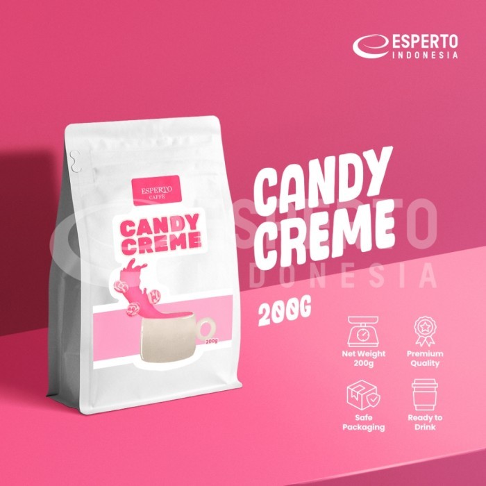 

TERLARIS ESPERTO CAFFE CANDY CREME 200 GR - BUBUK CREME - BUBUK MINUMAN MURAH!!! MURAH