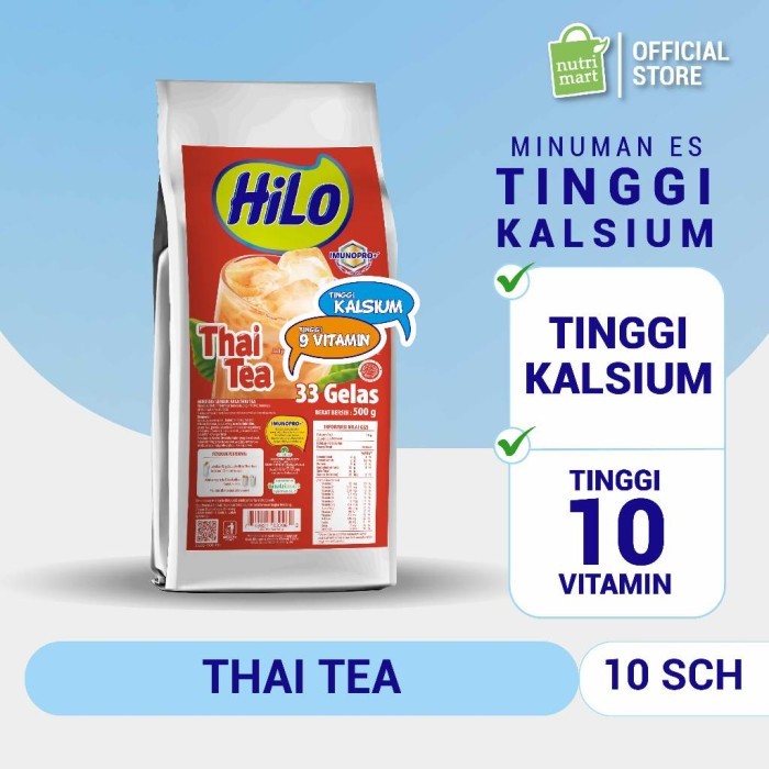 

TERLARIS HILO REFILL POWDER DRINK - BUBUK MINUMAN RASA THAI TEA 500 GR MURAH!!! MURAH