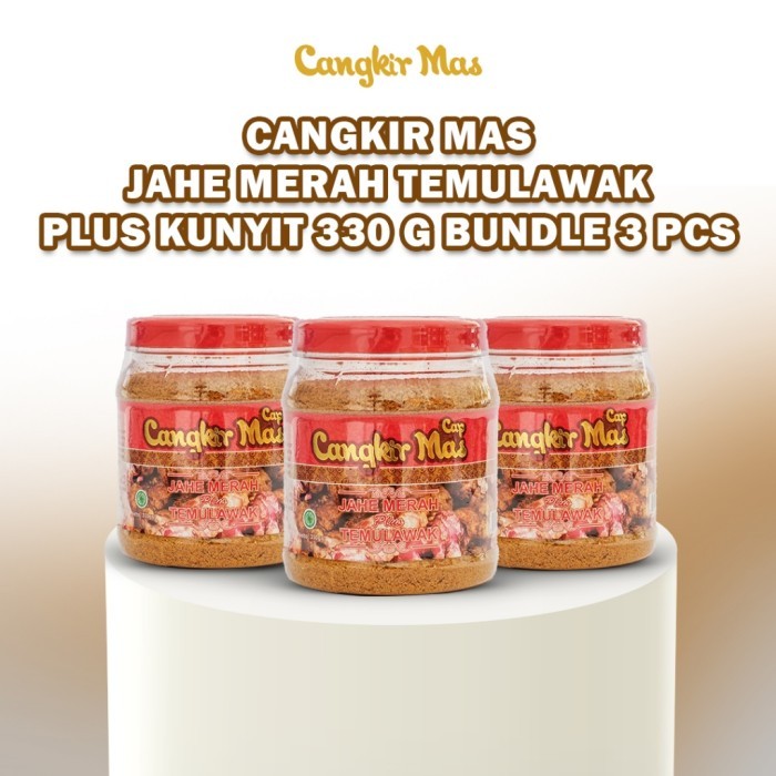 

TERLARIS CANGKIR MAS JAHE MERAH PLUS TEMULAWAK DAN KUNYIT 330GR PAKET ISI 3 PCS MURAH!!! MURAH