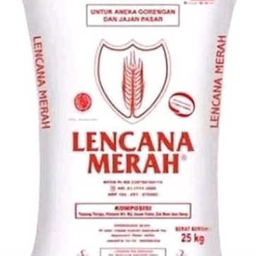 TERLARIS TEPUNG TERIGU LENCANA MERAH 25 KG MURAH MURAH