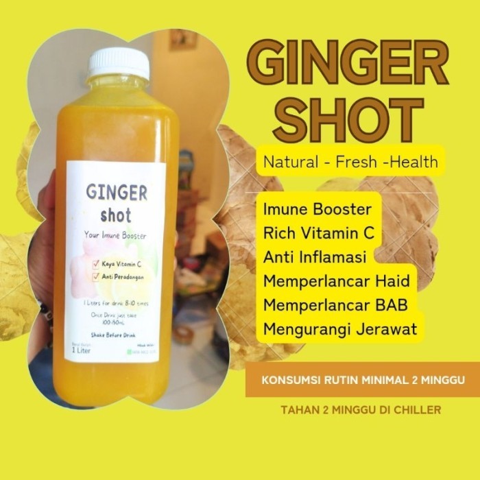 

TERLARIS GINGER SHOT 1 LITER BISA UNTUK 10 KALI MINUM MURAH!!! MURAH