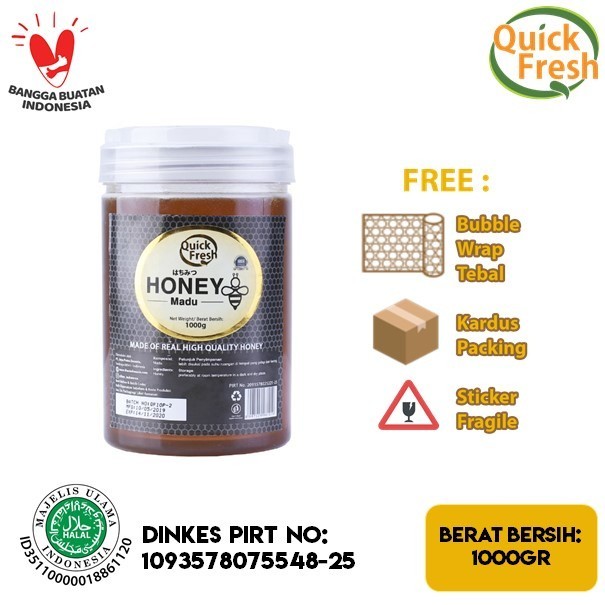 

TERLARIS QUICK FRESH HONEY / MADU MURNI ASLI 1 KG (BUCKET PLASTIK) MURAH!!! MURAH