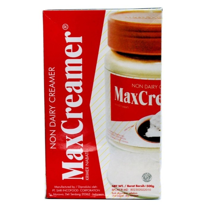 

TERLARIS MAX CREAMER NON DAIRY CREAMER 500GR KRIM NABATI MAXCREAMER MURAH!!! MURAH