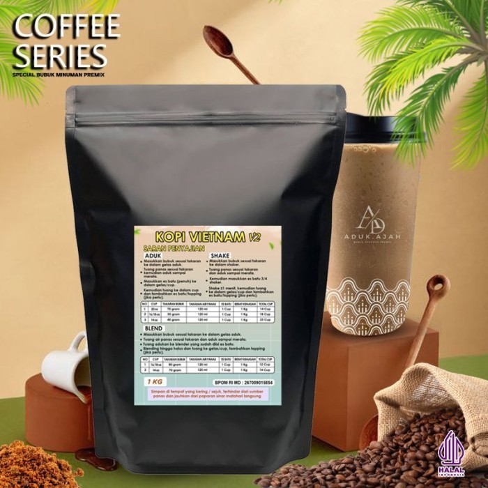 

TERLARIS MINUMAN KOPI VIETNAM 1KG/ MINUMAN BUBUK INSTAN MURAH!!! MURAH
