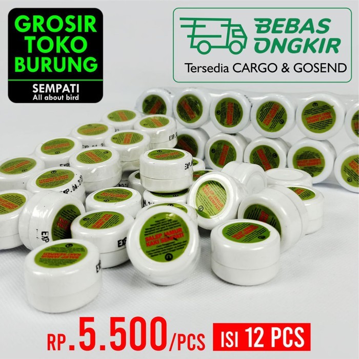 Salep Anti Jamur Sempati Obat Oles Kaki Burung Bengkak Bersisik 12 Pcs