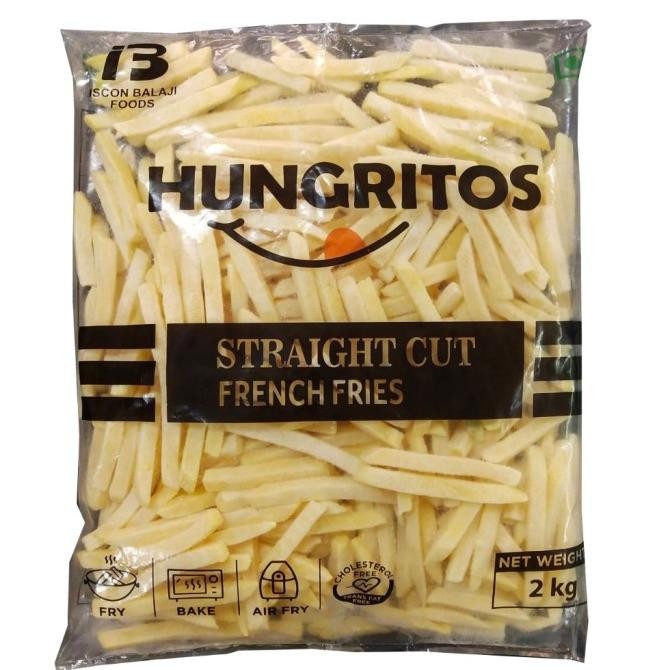 

Hungritos Straight Cut Kemasan 2Kg, Kentang Beku Tebal Perpack Original