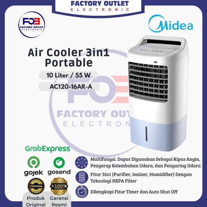 BARU MIDEA AC120-16AR-A AIR COOLER AC PORTABLE STANDING 3IN1