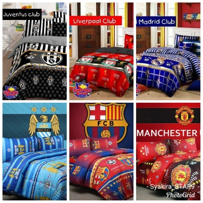 Sprei Motif Bola Club Bola 90x200x20