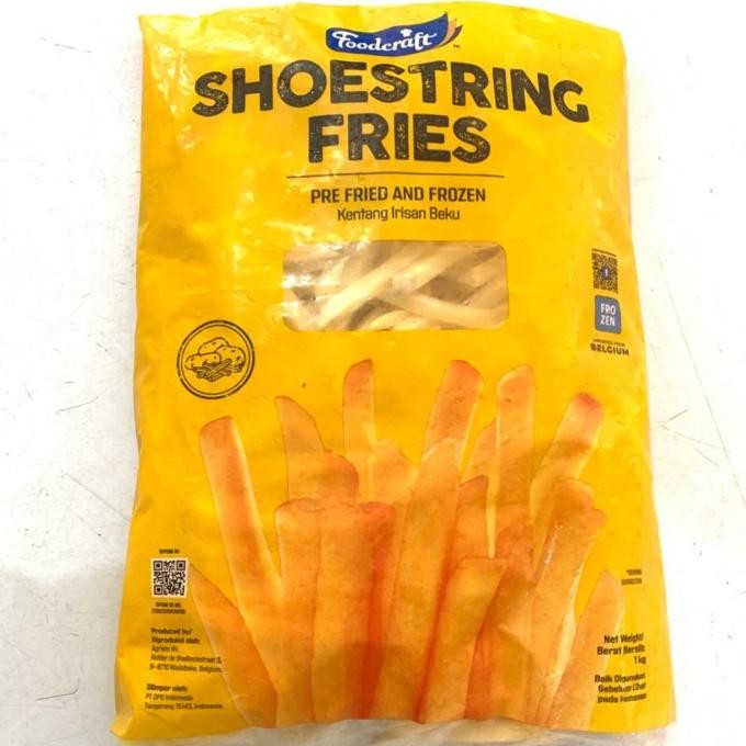 

Foodcraft Shoestring Fries / Kentang Shoestring 1 Kg Original