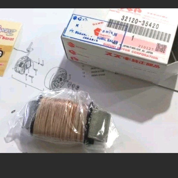 Spul Lampu Suzuki Ts125 Original Spool Lampu Suzuki Ts125 Spul Pengisian Suzuki Ts125 Spol Lampu Suz