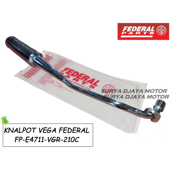 Muffler Exhaust Knalpot Vega Lama Vega R Ori Federal Fp-E4711-Vgr-210C Termurah Langka