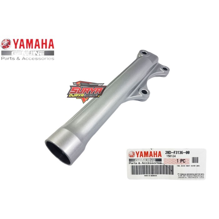 Tabung Bottom Shock Shok Depan Mio Smile Silver Original 28D Ori Ygp Termurah Langka