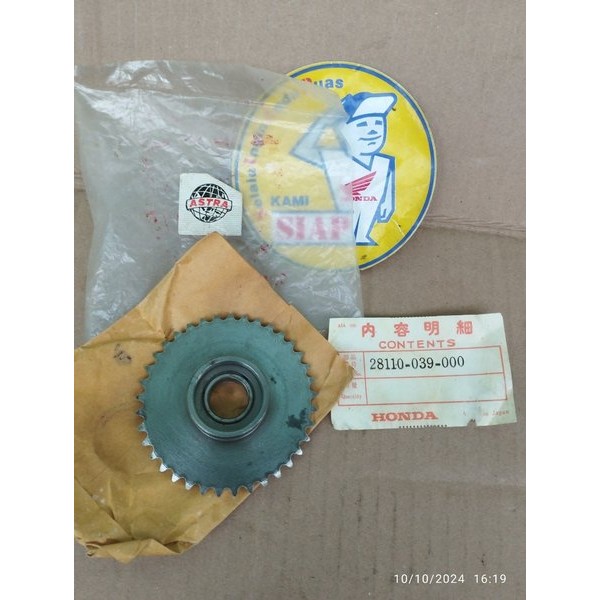 Gigi Gear Gir Dinamo Stater Penghantar One Way Honda Pispot C50 C 50 C70 C 70 Super Cup Cub C700 C80