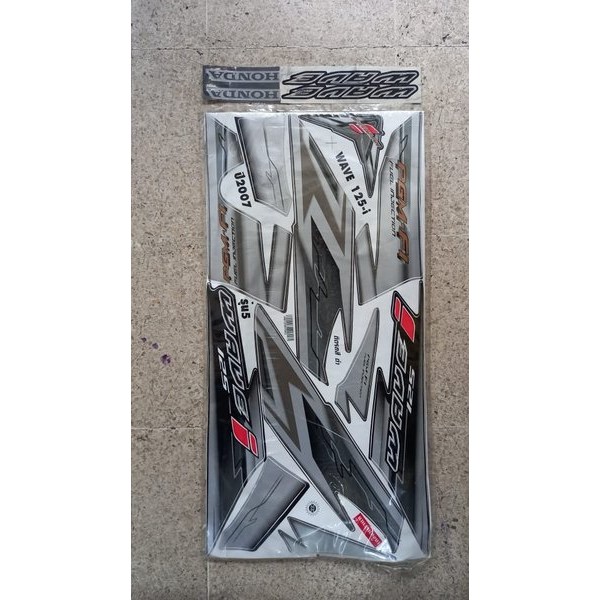 Original Impor Malaysia Thailand Wave 125 I S Supra 125 Nos Striping Stiker Full Set Bodi Livery Lis